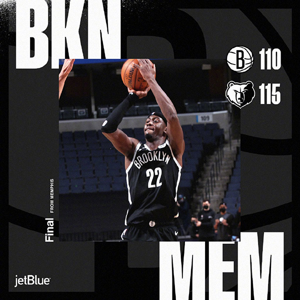 01月09日 NBA常规赛 篮网vs灰熊 全场录像