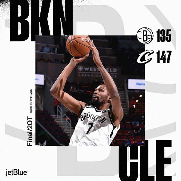 01月21日 NBA常规赛 篮网vs骑士 全场录像