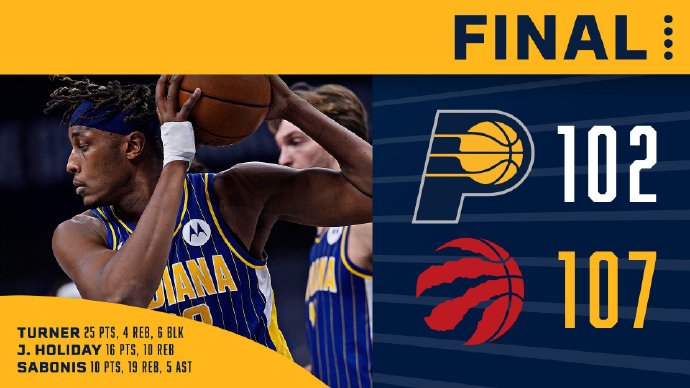 01月25日 NBA常规赛 猛龙vs步行者 全场录像