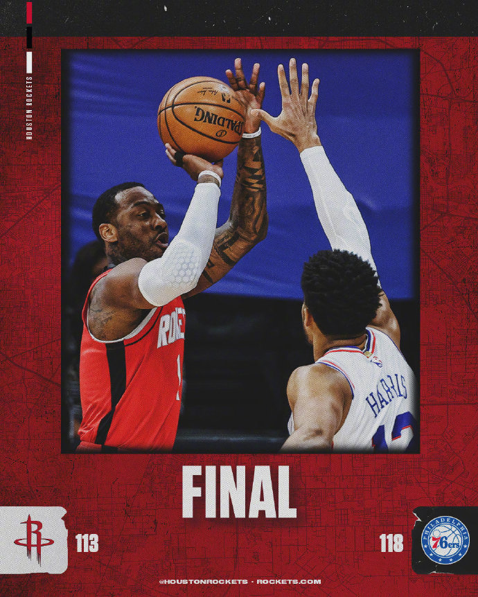 02月18日 NBA常规赛 火箭vs76人 全场录像