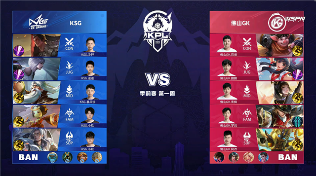 03月14日 2021年KPL春季赛 季前赛 GK vs KSG 全场录像