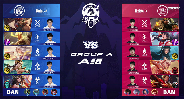 2021年KPL春季赛常规赛第1轮 GK vs WB 全场录像
