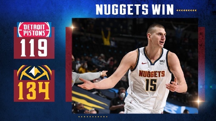 04月07日 NBA常规赛 活塞vs掘金 全场录像