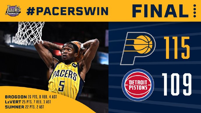 04月25日 NBA常规赛 活塞vs步行者 全场录像