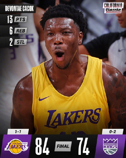 08月05日 NBA夏季联赛 湖人vs国王 全场录像