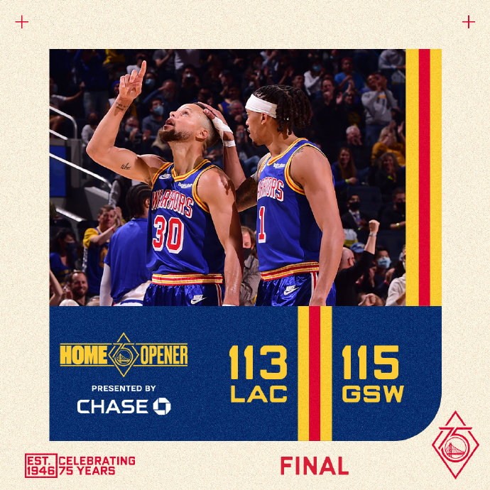 10月22日 NBA常规赛 快船vs勇士 全场录像