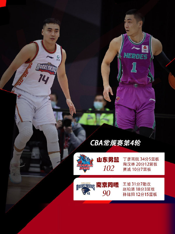10月24日 CBA常规赛 同曦vs山东 全场录像