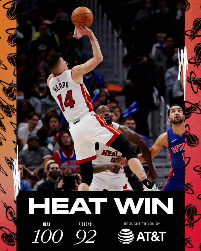 11月24日 NBA常规赛 热火vs活塞 全场录像
