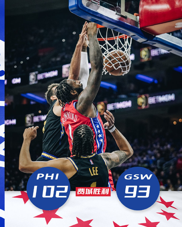 12月12日 NBA常规赛 76人vs勇士 全场录像