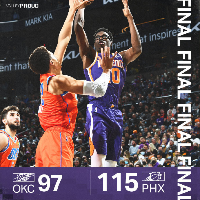 12月30日 NBA常规赛 雷霆vs太阳 全场录像