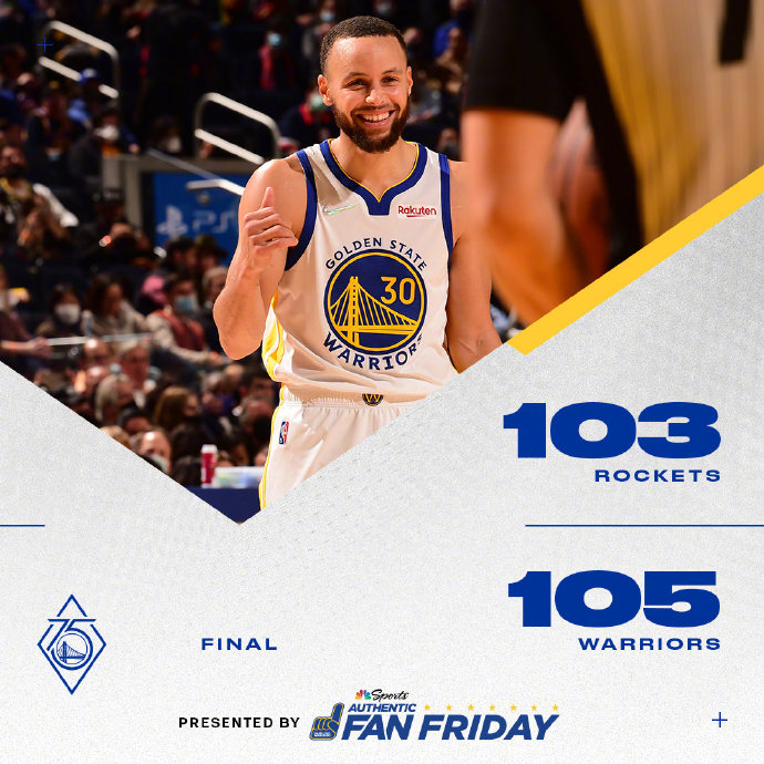 01月22日 NBA常规赛 火箭vs勇士 全场录像