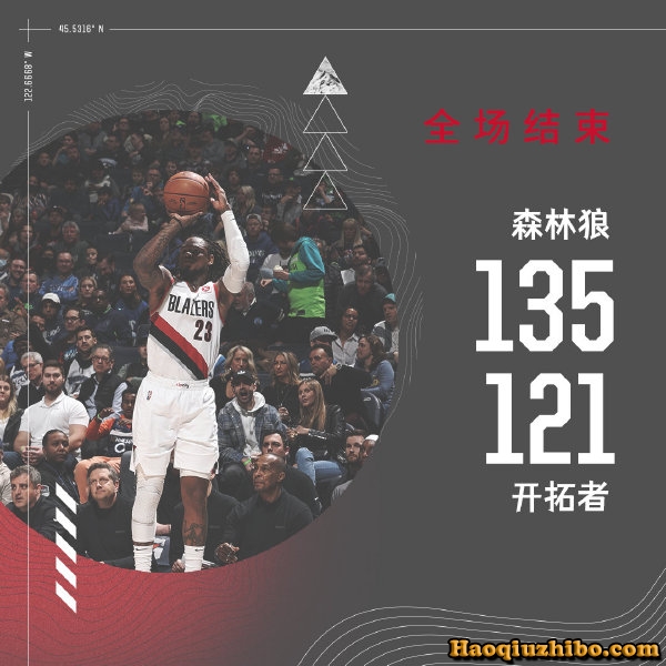 03月06日 NBA常规赛 开拓者vs森林狼 全场录像