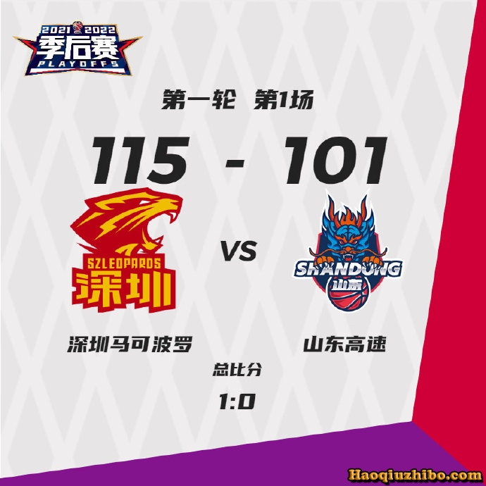 04月02日 CBA季后赛首轮1 深圳vs山东 全场录像