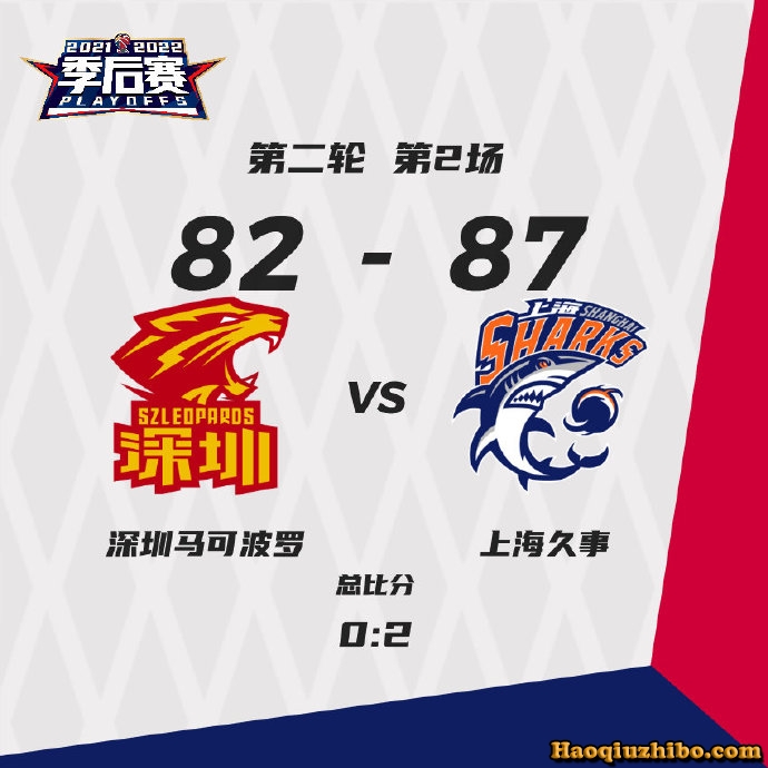 04月10日 CBA季后赛1/4决赛G2 深圳vs上海 全场录像