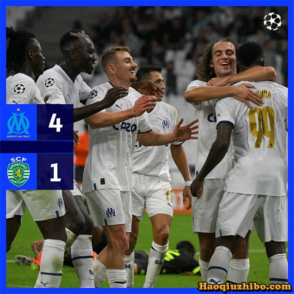 10月05日 欧冠第3轮 马赛vs葡萄牙体育 全场录像
