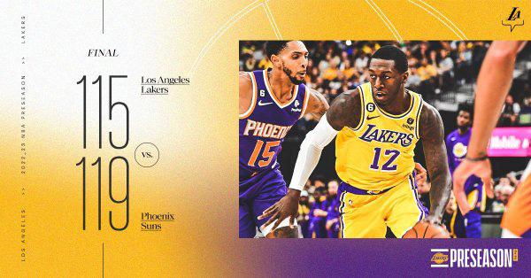 10月06日 NBA季前赛 太阳vs湖人 全场录像