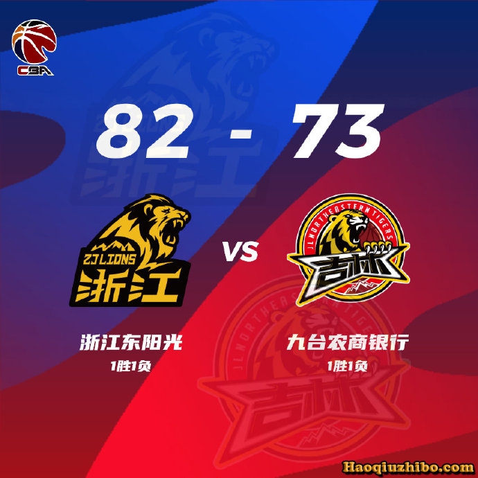 10月13日 CBA常规赛 广厦vs吉林 全场录像