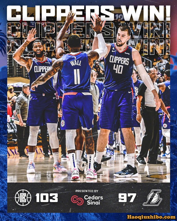 10月21日 NBA常规赛 快船vs湖人 全场录像