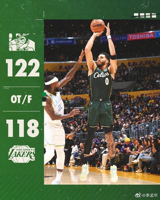 12月14日 NBA常规赛 凯尔特人vs湖人 全场录像