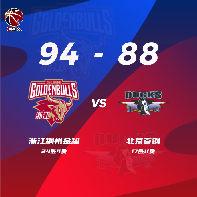 01月18日 CBA常规赛 浙江vs北京 全场录像
