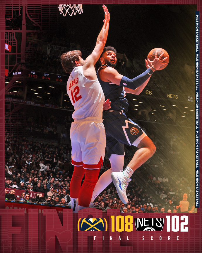 03月20日 NBA常规赛 掘金vs篮网 全场录像