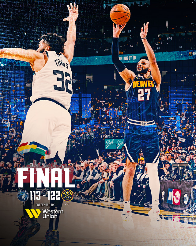 04月20日 NBA季后赛首轮G2 森林狼vs掘金 全场录像
