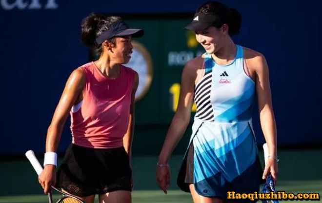 2023美网女双1/4决赛 高芙组合vs王欣瑜组合 全场录像