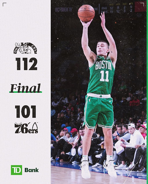 10月12日 NBA季前赛 凯尔特人vs76人 全场录像