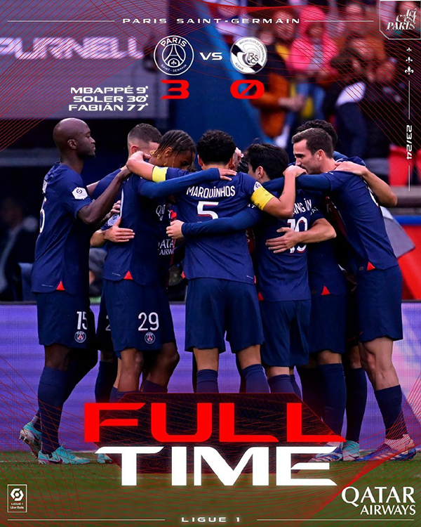 10月21日 法甲第9轮 巴黎圣日耳曼vs斯特拉斯堡 全场录像