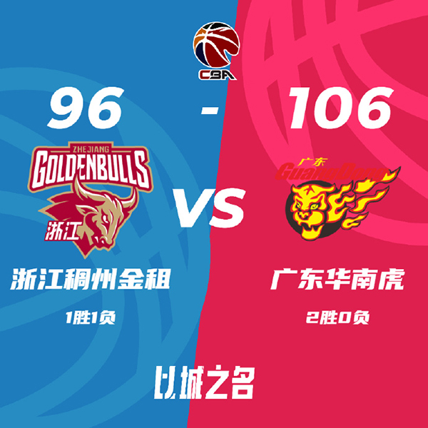 10月24日 CBA常规赛 浙江vs广东 全场录像