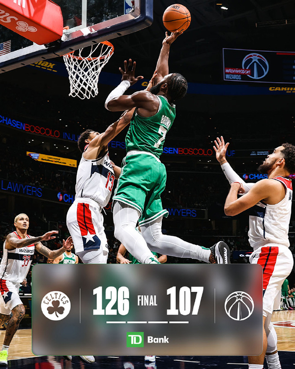 10月31日 NBA常规赛 凯尔特人vs奇才 全场录像