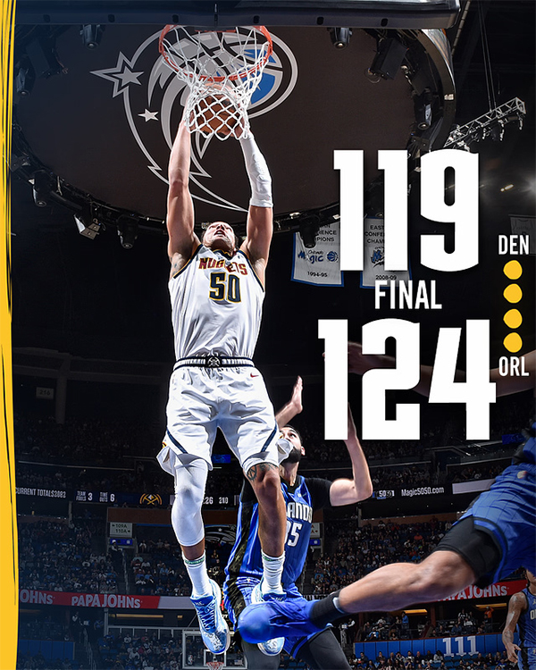 11月23日 NBA常规赛 掘金vs魔术 全场录像及集锦