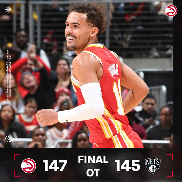 11月23日 NBA常规赛 篮网vs老鹰 全场录像