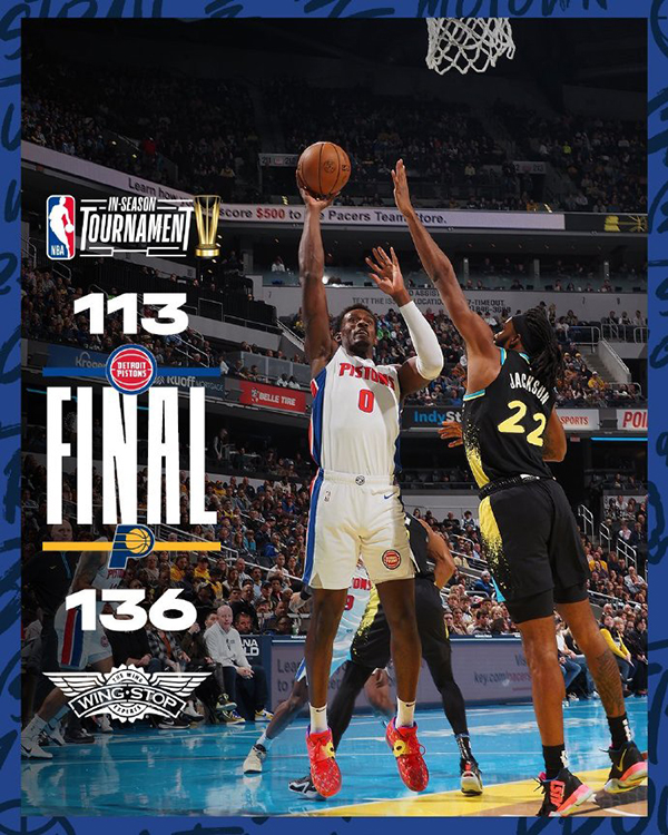 11月25日 NBA季中锦标赛 活塞vs步行者 全场录像