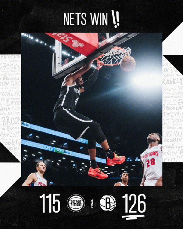 12月24日 NBA常规赛 活塞vs篮网 全场录像