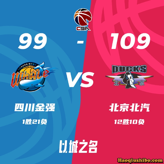 12月26日 CBA常规赛 四川vs北京 全场录像