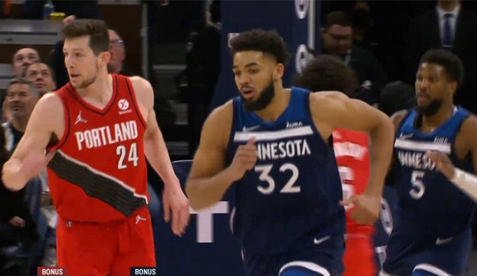 2022.3.8NBA录像回放高清 开拓者vs森林狼