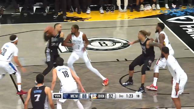 2022.11.21NBA全场录像回放 灰熊vs篮网