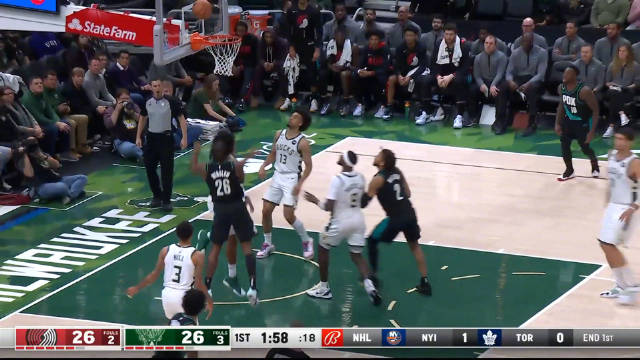 2022.11.22NBA录像回放高清 开拓者vs雄鹿