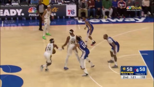 2023.1.5NBA录像回放高清 步行者vs76人