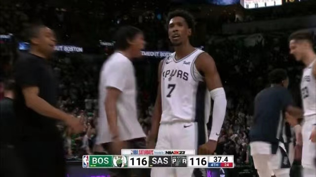 2023.1.8NBA全场录像回放 凯尔特人vs马刺