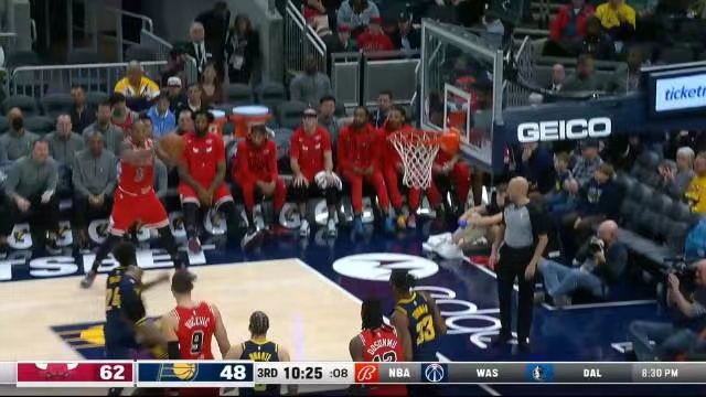 2023.1.25NBA录像回放高清 公牛vs步行者