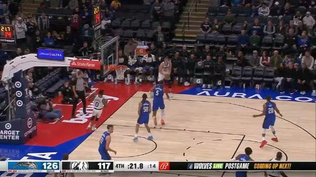 2023.2.4NBA录像回放高清 魔术vs森林狼