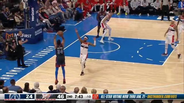 2023.1.7NBA录像回放 奇才vs雷霆 免费更新